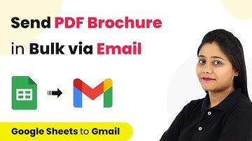 How to Send PDF Brochure in Bulk via Email - Google Sheets to Gmail