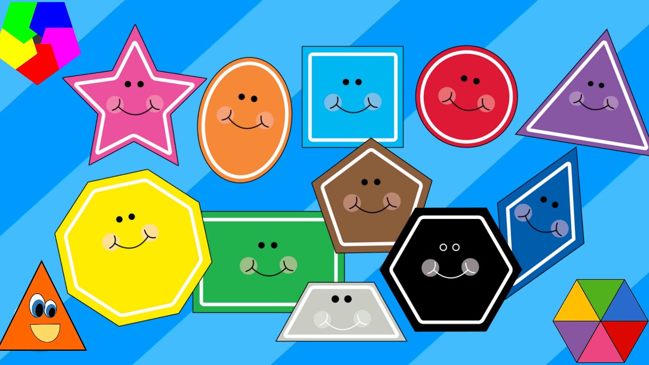 Learn Shapes and Colors for Preschoolers YouTube