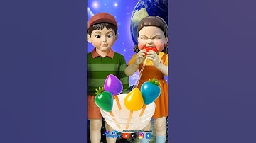 Squid Game AI Colorful Gummy Candy ASMR #squidgame #squidgame2 #ai #asmr