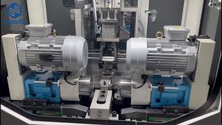 [SteviS chamfering machine] Full enclosed double end steel pipe chamfering machine