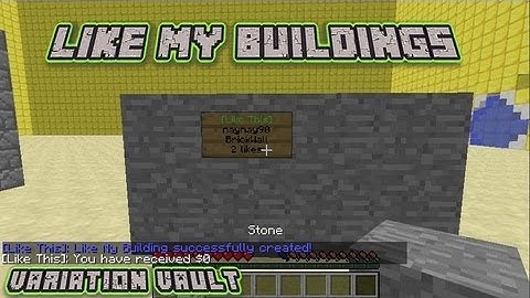 Minecraft Bukkit Plugin - Like My Buildings - Vote on signs!