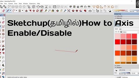 Sketchup(தமிழில்)Axis Enable/Disable in tamil/3d inspiration