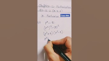 Factorisation|Chapter-12 Ex-12.2(Q-4 ii)|Class 8th Maths|#maths #factorisation #class8#shorts#edu
