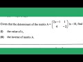 Matrices...Find X