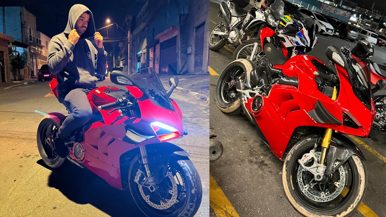 FUI NA FAVELA DE DUCATI V4S