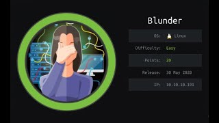 Hacking Blunder without Meterpreter walkthrough - HTB