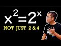 The famous exponential equation x^2=2^x (ALL SOLUTIONS!)