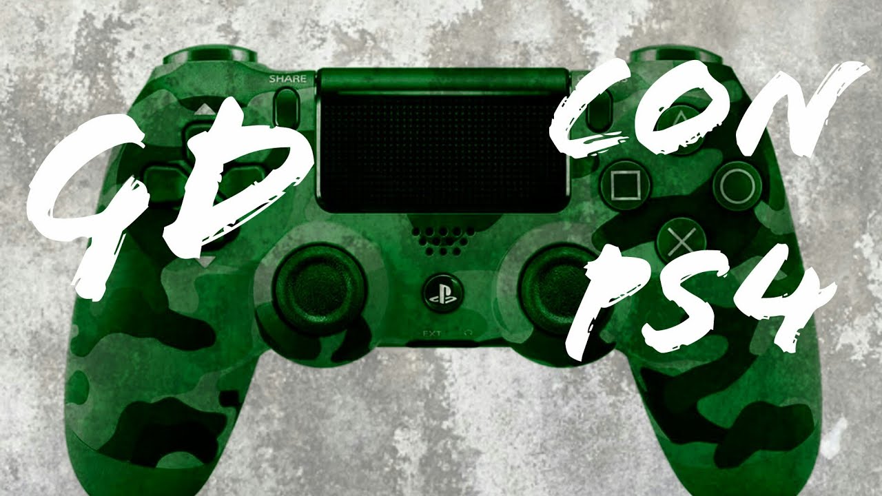 Jugando geometry dash con el control del playstation 4 - YouTube