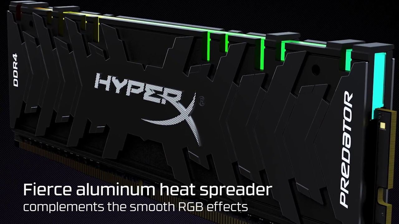DDR4 RGB Memory up to 2933MHz – HyperX Predator DDR4 RGB