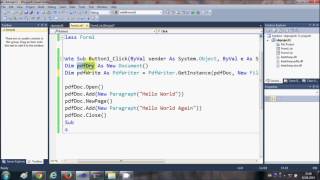 Visual Basic  NET Tutorial 47   iTextSharp   How to create PDF file in VB NET720p