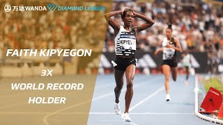 All three of Faith Kipyegon's world records - Wanda Diamond League