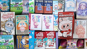 85 Minutes of Pop Mart Blind Box ASMR Unboxing Labubu, Disney, Sanrio No Talking Satisfying Sounds