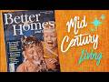 What Mid Century Living Looked Like | 1961 Better Homes & Gardens | Vintage Ads & Interiors