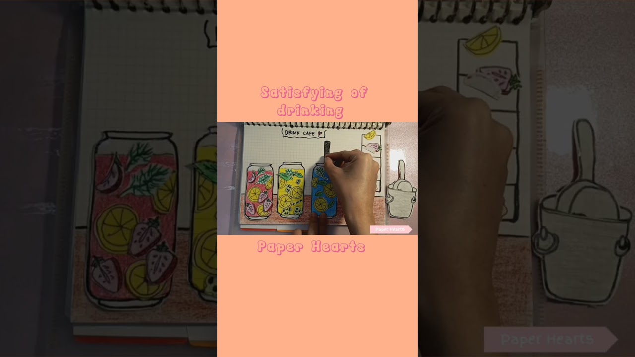 diy paper satisfying of drinking #diy #satisfying