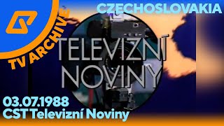 TV Archive | Czechoslovakia: ČST Televizní Noviny - 1988