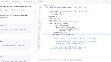 Google Interview Question: Longest Substring Without Repeating Characters