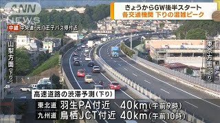 GW後半スタート　各交通機関は下りの混雑ピークに(2023年5月3日)