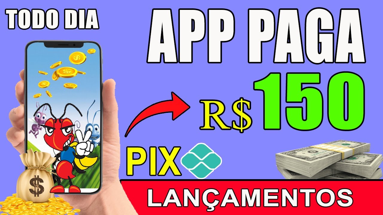 APP PAGA DINHEIRO VIA PIX TODO DIA PARA CLICAR NA TELA