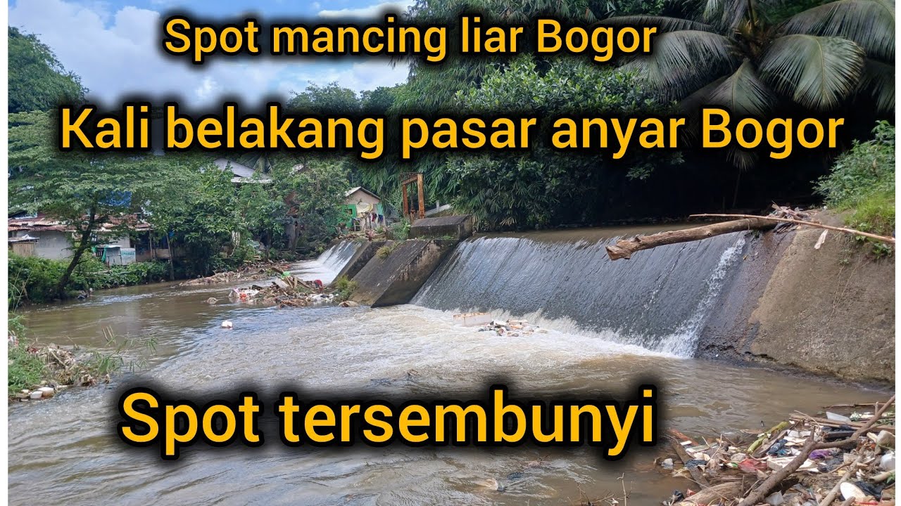Spot mancing tersembunyi di belakang pasar anyar bogor ,spot bawal dan senggal