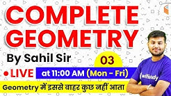 11:00 AM - Geometry by Sahil Sir | Complete Geometry Concepts with Tricks (Part-3)