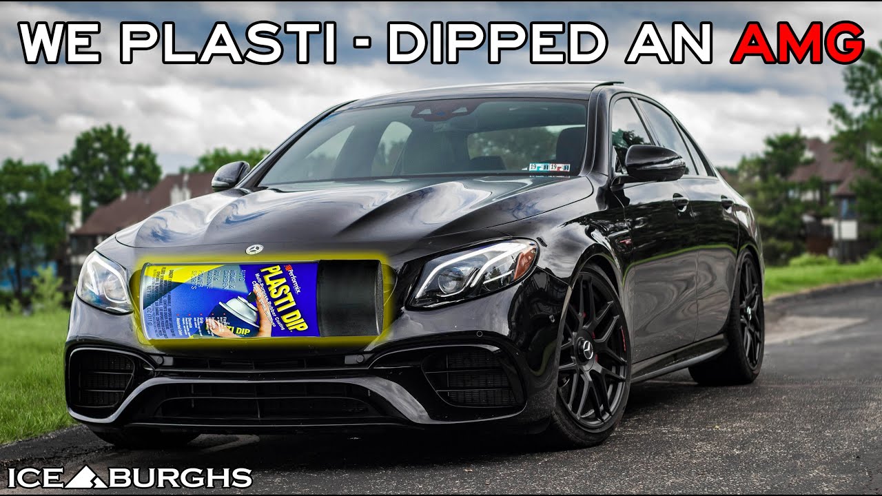 PLASTIDIPPING A Mercedes AMG E63 S GRILLE!!! Big Body Benz e63s