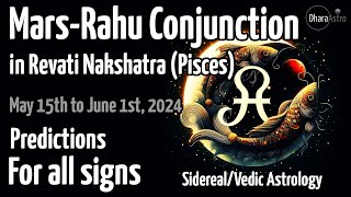 Mars Rahu conjunction in Pisces 2024 | Angarak Yoga | Revati Nakshatra | Vedic Astrology predictions