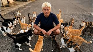 I Visited a Japan's Cat Island😼🇯🇵 (Low Budget Challenge!) 