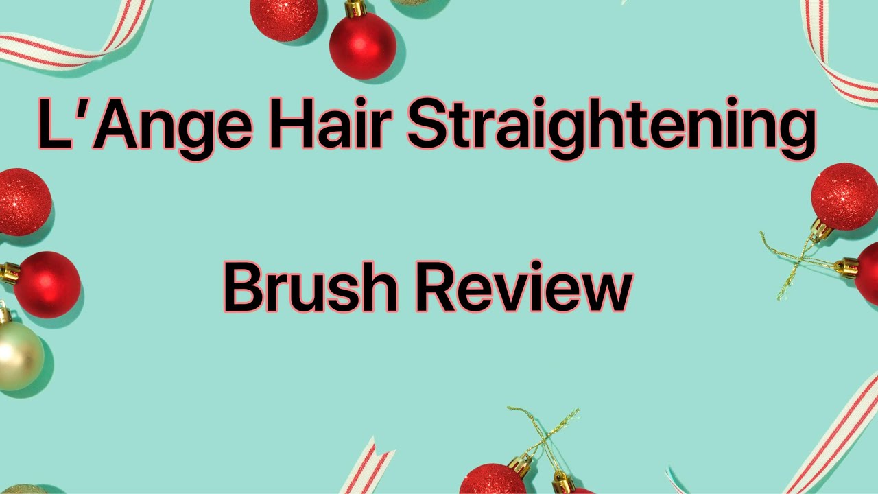 L'Ange Hair Straightening Brush Review YouTube