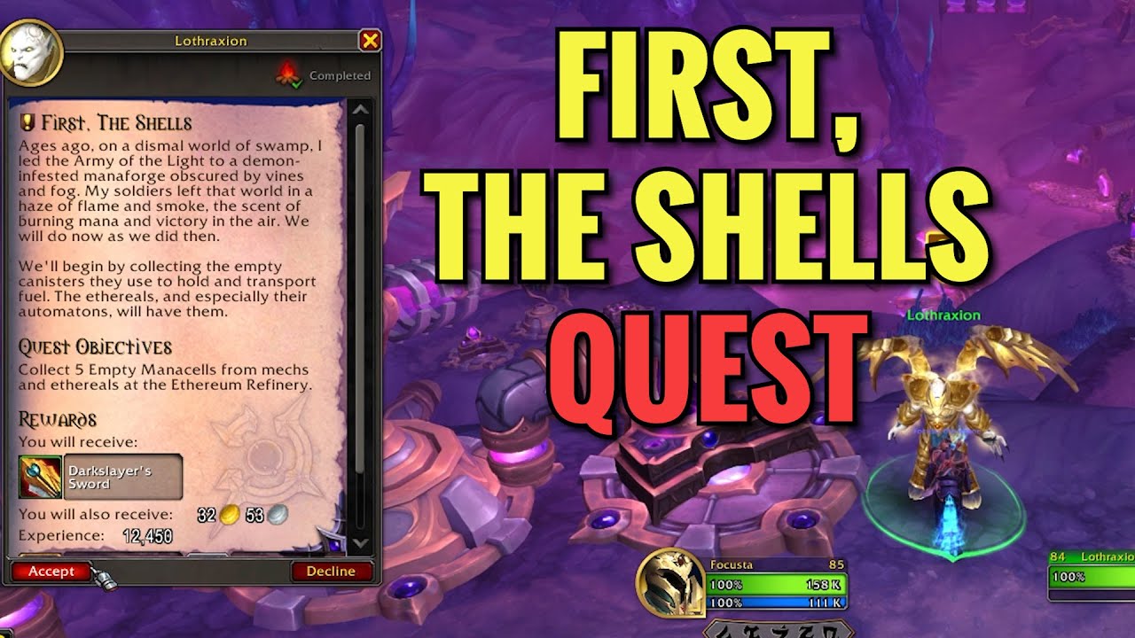First, The Shells Quest (WoW Midnight) - YouTube