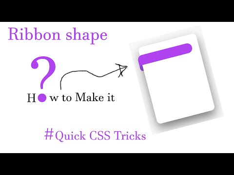 How to Make Creative Ribbon Shape using Html & CSS Only
