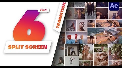 Multiscreen Transitions - 6 Split Screen | After Effects template - Envato elements