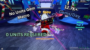 *BEST* FREE GEM MACRO AFK Farm | Anime Adventures