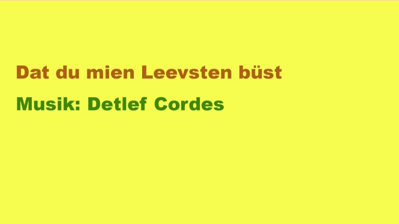 Dat Du Min Leevsten Büst Hannes Wader