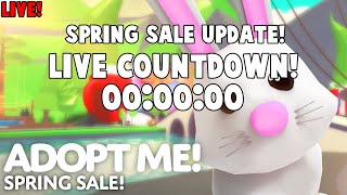 🔴LIVE! ADOPT ME SPRING SALE UPDATE OFFICIAL COUNTDOWN! NEW DOUBLE BUCKS! (ROBLOX)