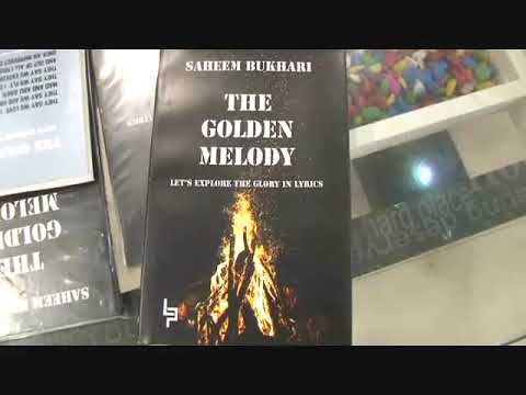 Saheem Bukhari an 11th class student from Sopore who has published a book 'The Golden Melody' innag