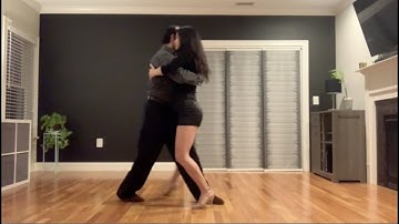 Argentine Tango Vocabulary: Sacada variation 1 - Sacadas from ochos, parallel and cross system