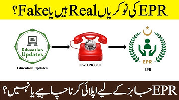 EPR Jobs 2023 in Punjab | EPR Jobs Real Or Fake | By Education Updates