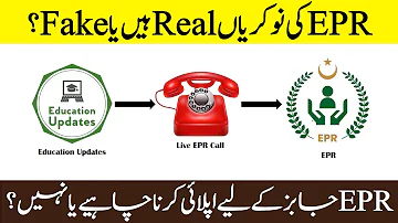 EPR Jobs 2023 in Punjab | EPR Jobs Real Or Fake | By Education Updates