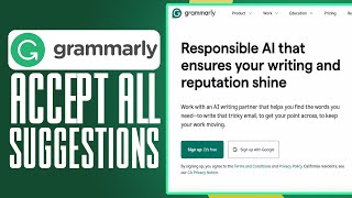 How To Accept All Suggestions In Grammarly (2025) FAST & EASY