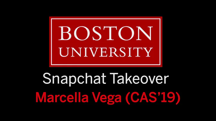 Marcella Vega (CAS'19) Snapchat Takeover