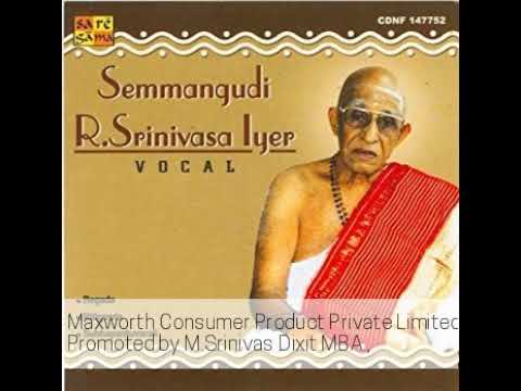 Semmangudi Srinivasa Iyer  Saravana bhava   shanmukhapriya