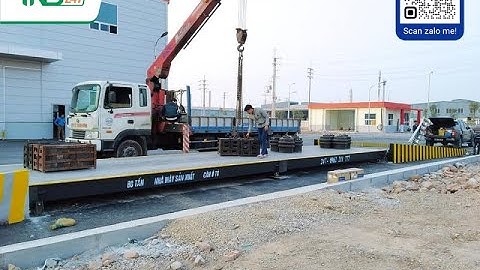 Lắp đặt trạm cân điện tử 80 tấn tại Khu công nghiệp Vân Trung Bắc Giang