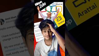 Rise of Zoho 📈 | whatsapp vs arattai☠️ | amit shah gmail id leak#zoho #indian #shortsfeed #shorts