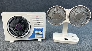 Unboxing Mini Fan USB Fan Desktop Fan Air Conditioning Fan | Unboxing and Evaluation