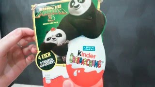 Kung fu panda 3 Киндер сюрприз распаковка игрушек Kinder Surprise Kung fu panda 3