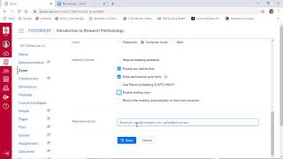 Scheduling a Zoom meeting in Canvas