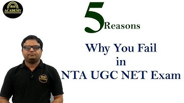 5 Reasons Why You Failed in NTA UGC NET | Reasons to not Qualify (Crack) in NTA UGC NET