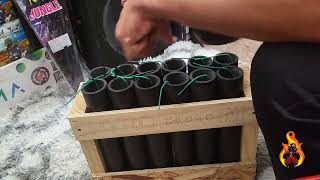 Let's chat Fireworks, help me fuse up this no extra fuse needed,12 shot rack with bangers 👌🙌 😎 🔥 💯 👏