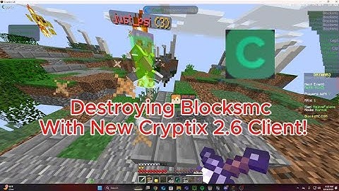 Destroying Blocksmc With New Cryptix 2.6 Client!