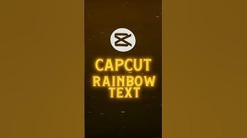 Rainbow Text Tutorial 💀🔥 | CapCut Tutorial #shorts #tutorial